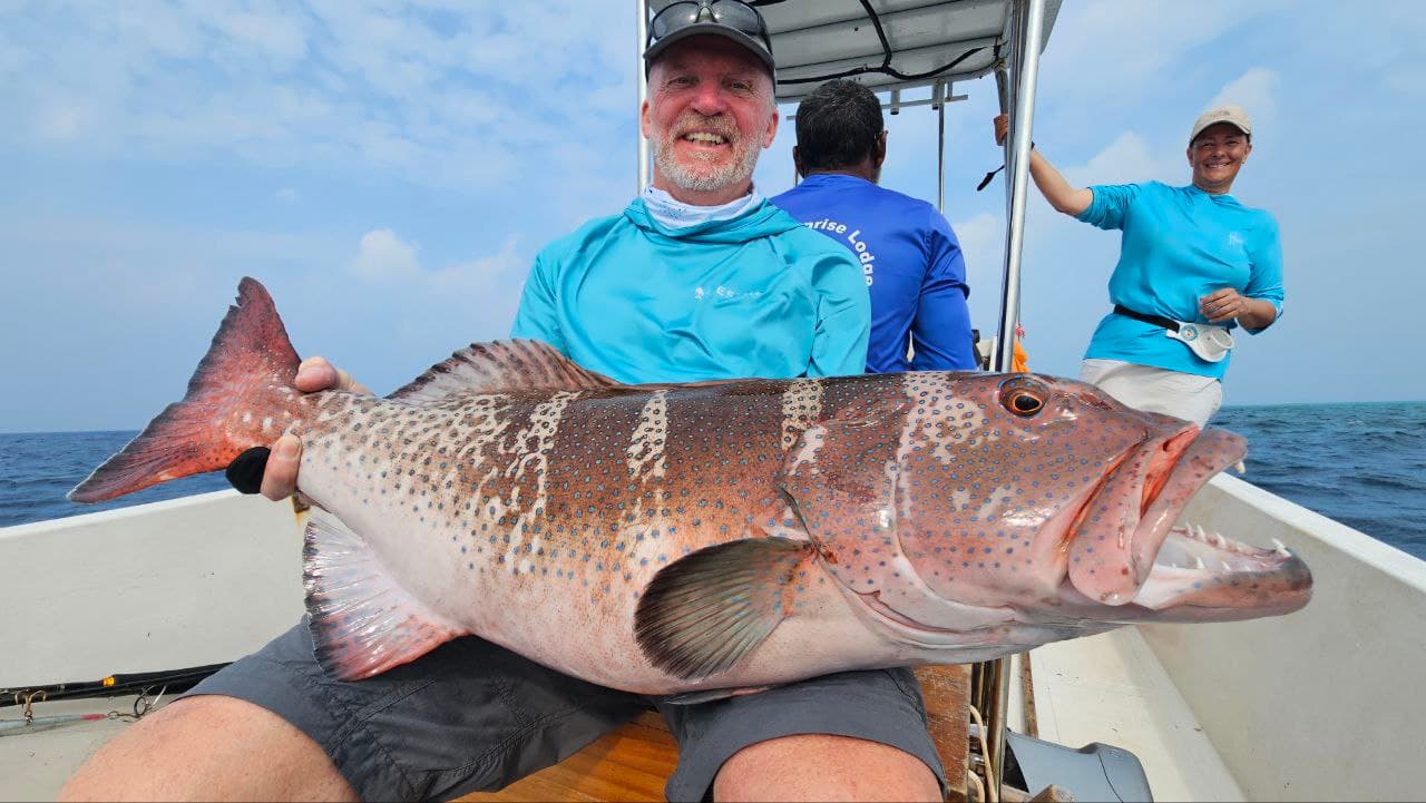Deep sea fishing in the Maldives