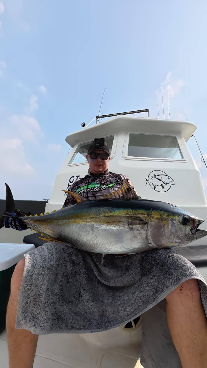 GT popping charter in the Indian Ocean