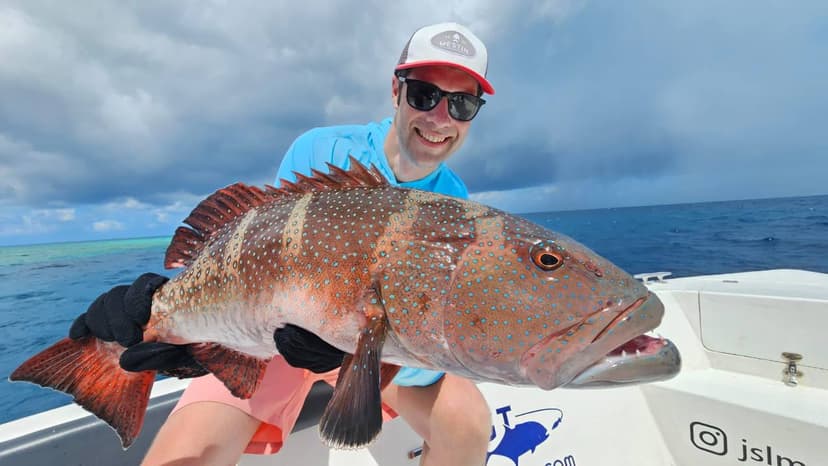 Deep sea fishing in the Maldives